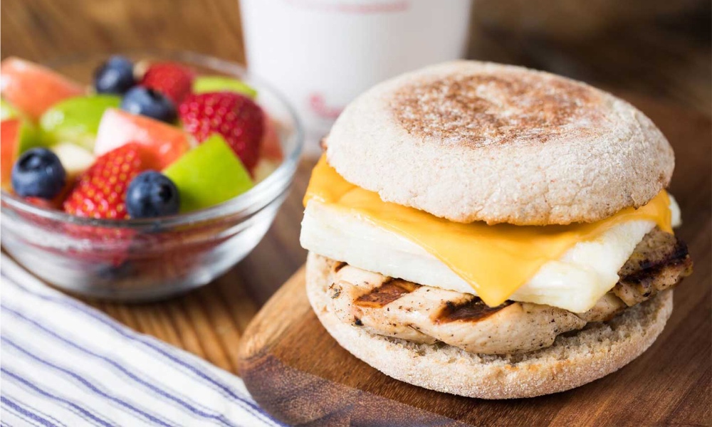 Egg White Grill and fruit cup
