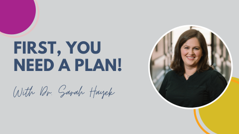 First, You Need a Plan! with Dr. Sarah Hayek