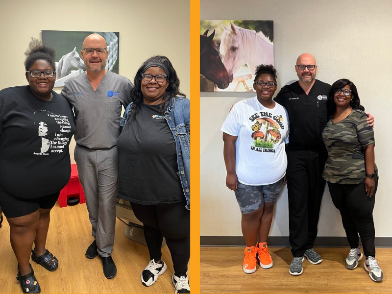 Cherie and Zantonia Jones before and after Kentucky Bariatric Institute